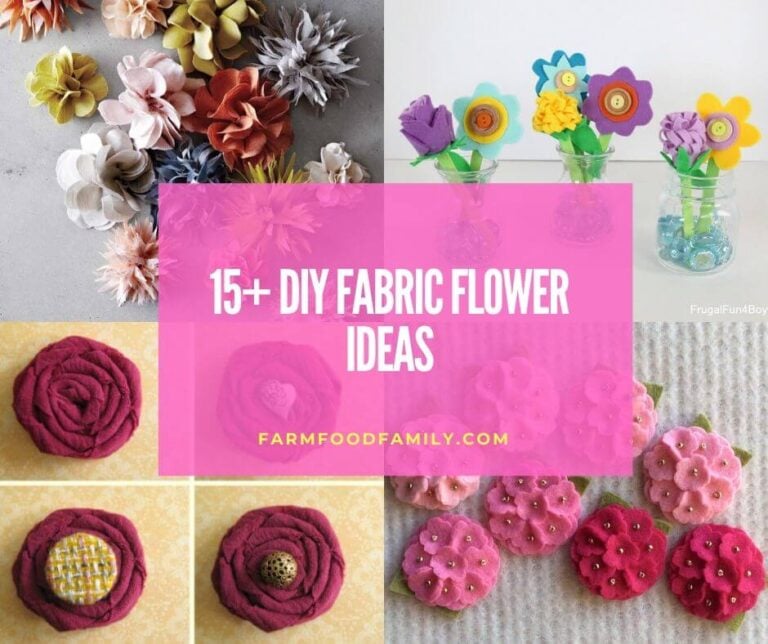 15+ Beautiful DIY Fabric Flowers