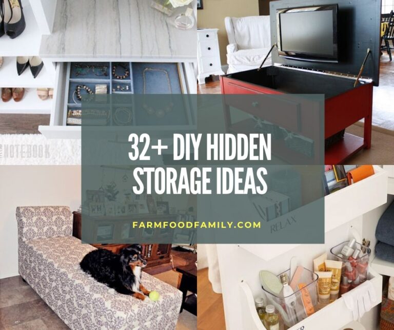32+ Space Saving DIY Hidden Storage Ideas and Designs For Every Room