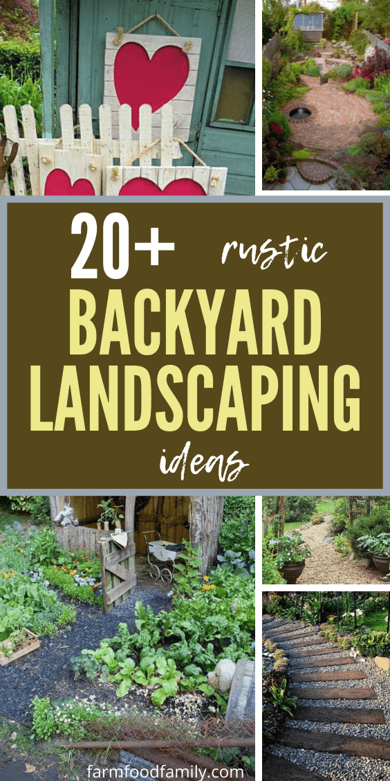 20 Rustic Backyard Ideas Designs, Rustic Front Yard Landscaping Ideas
