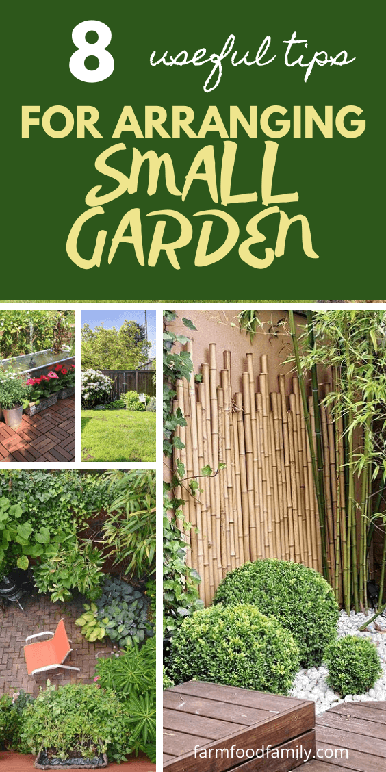 useful tips arranging small garden