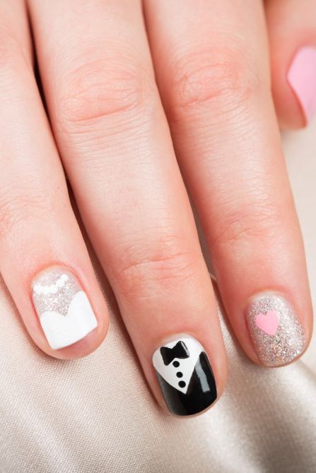 12 glitter nail designs