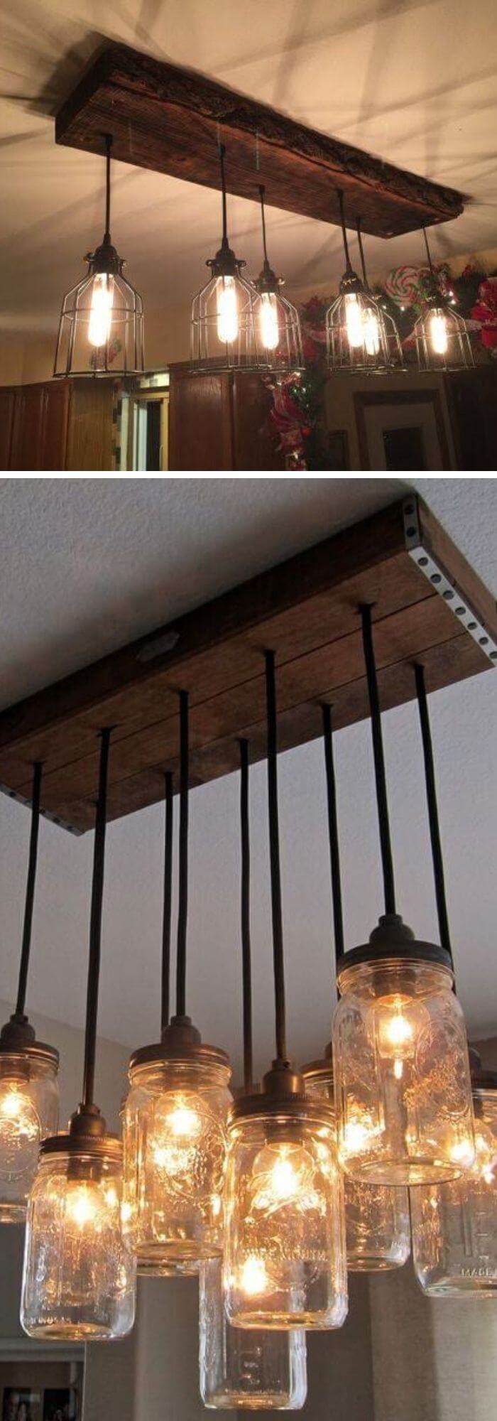 Wooden light hangers