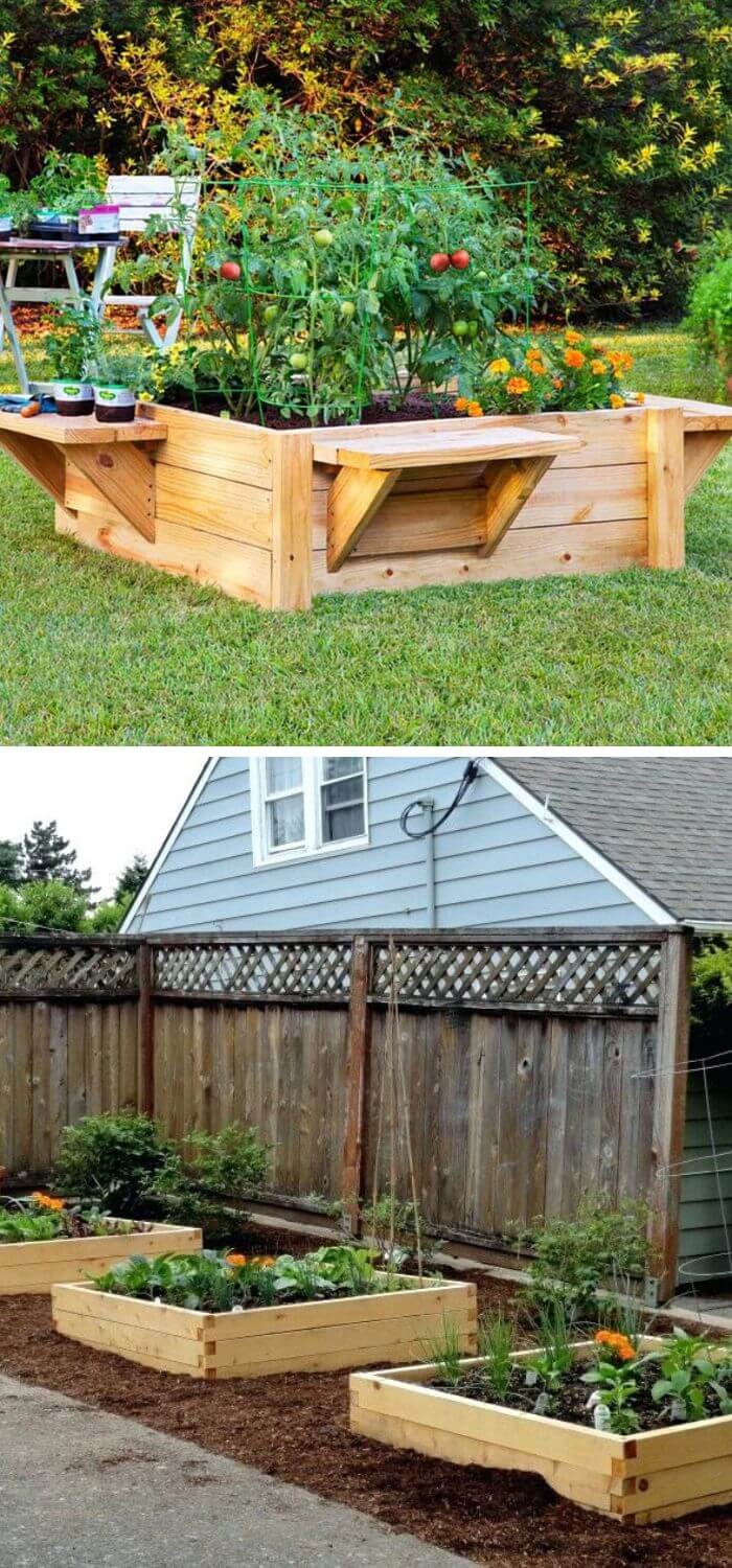A Backyard with your own Planter Boxes