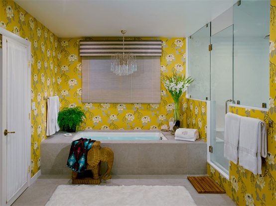 19 yellow bathroom ideas