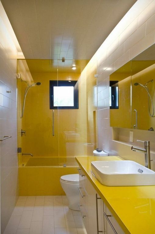22 yellow bathroom ideas