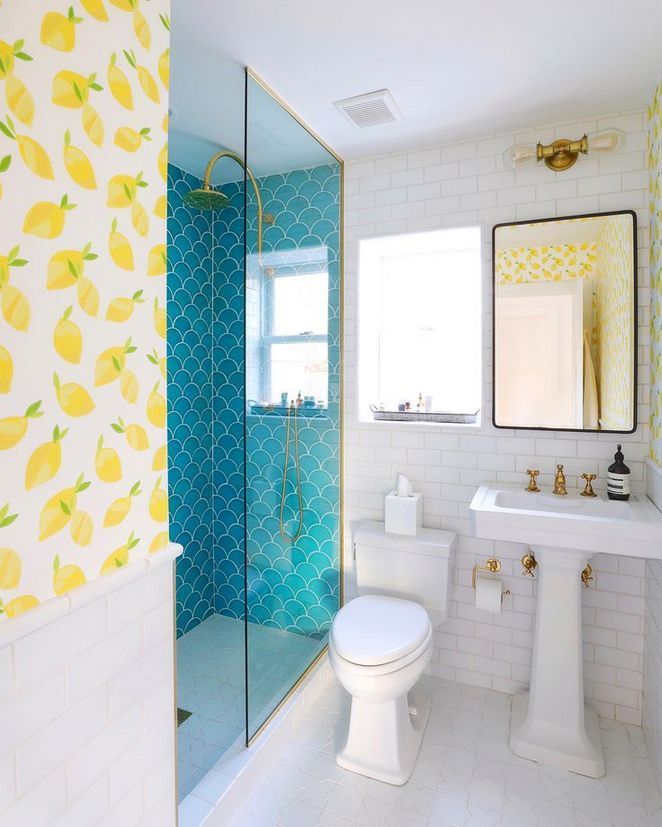 23 yellow bathroom ideas