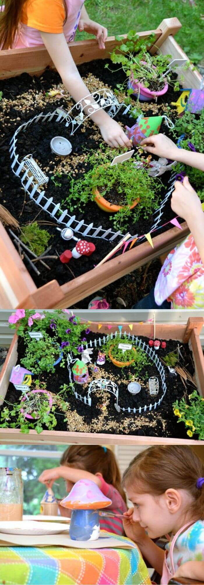 DIY fairy garden table