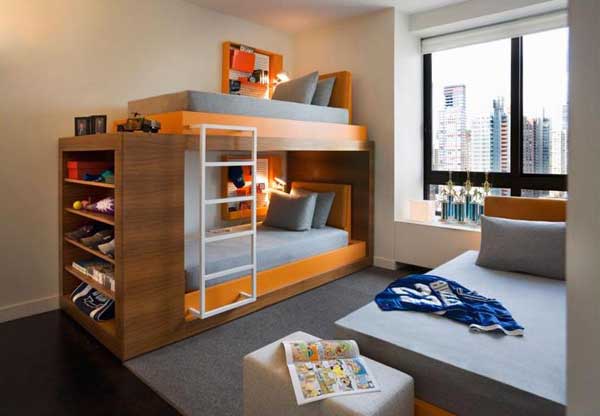 28 built in bunk bed ideas for kids