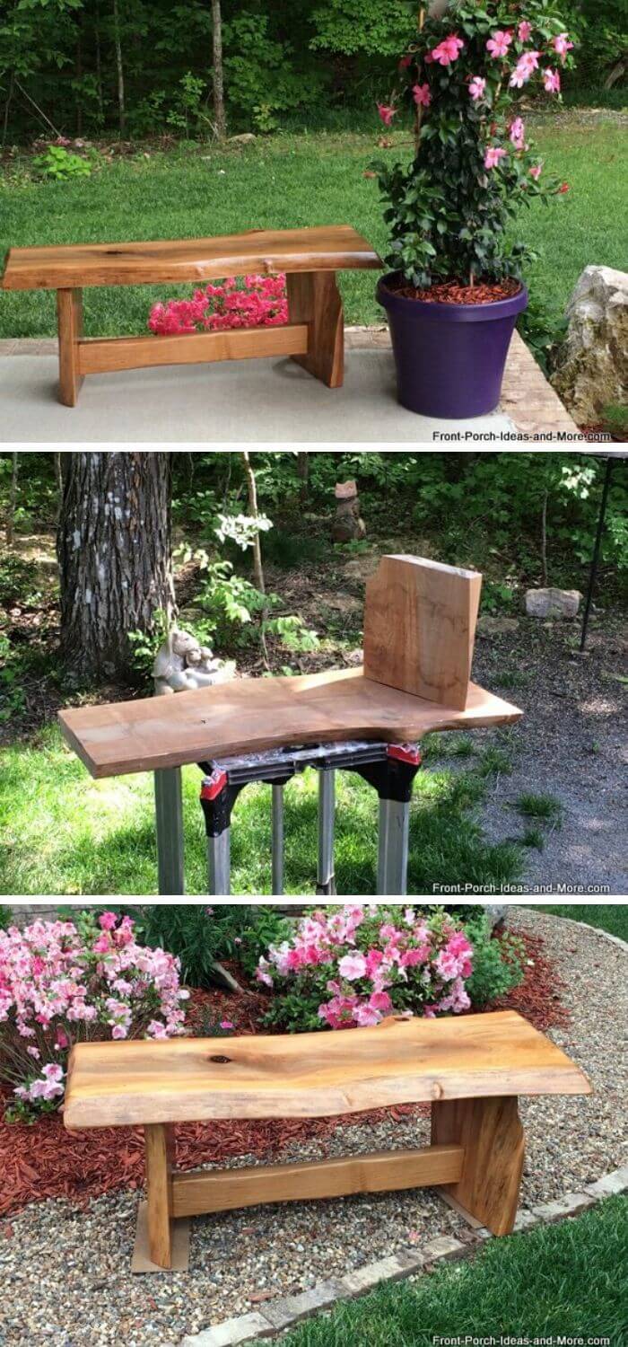 DIY garden bench