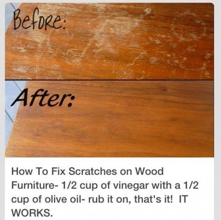 How to fix scratches on wood