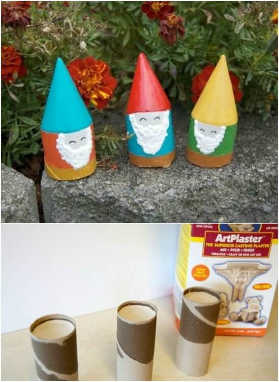 DIY mini garden gnomes