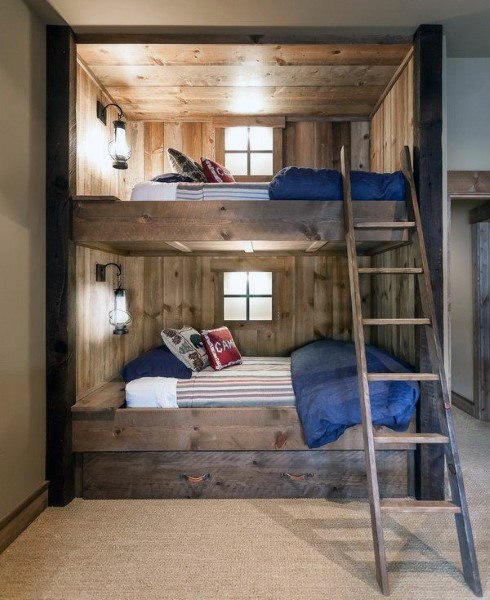 40 built in bunk bed ideas for kids