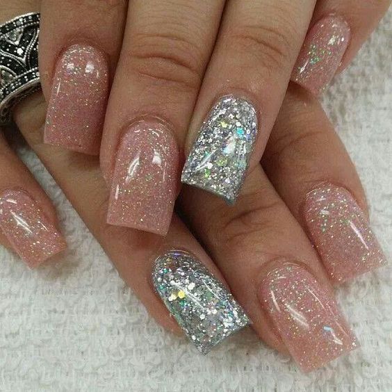 7 glitter nail designs