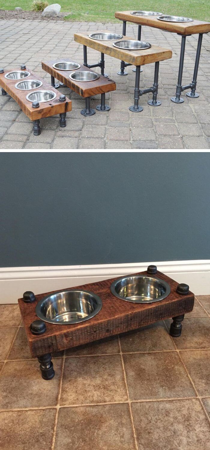 Dog bowl stand