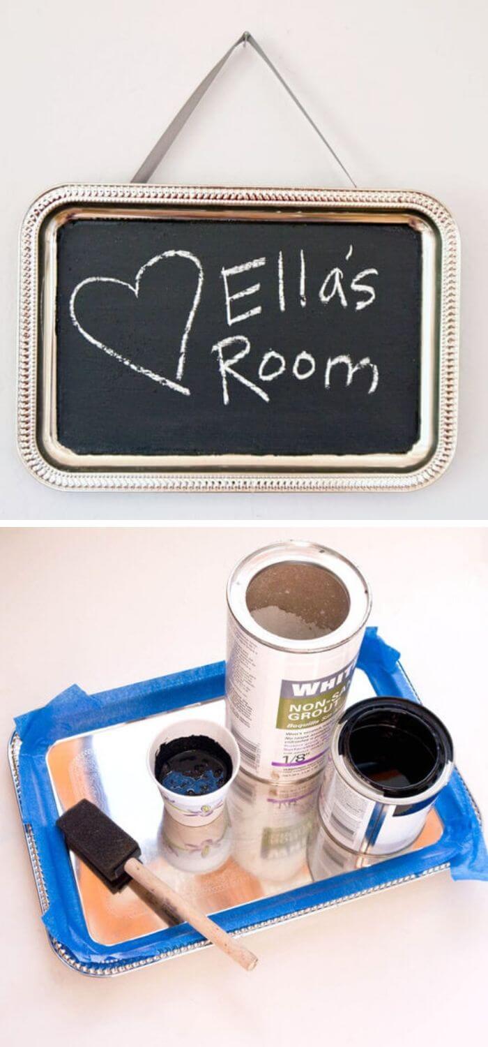 Homemade chalkboard paint