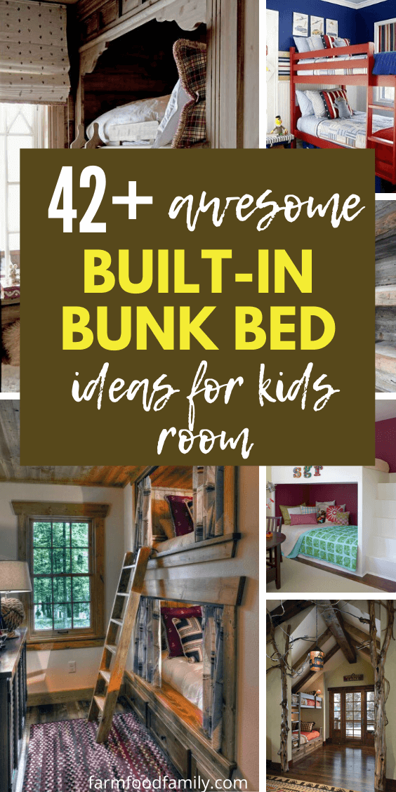 best built in bunk bed ideas for kids