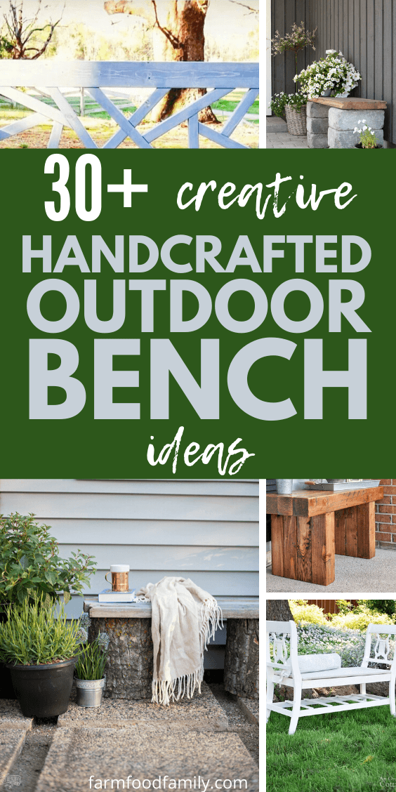 best handcrafted outdoor bench ideas