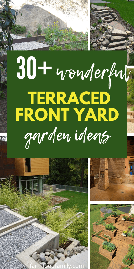 best terraced front yard garden ideas