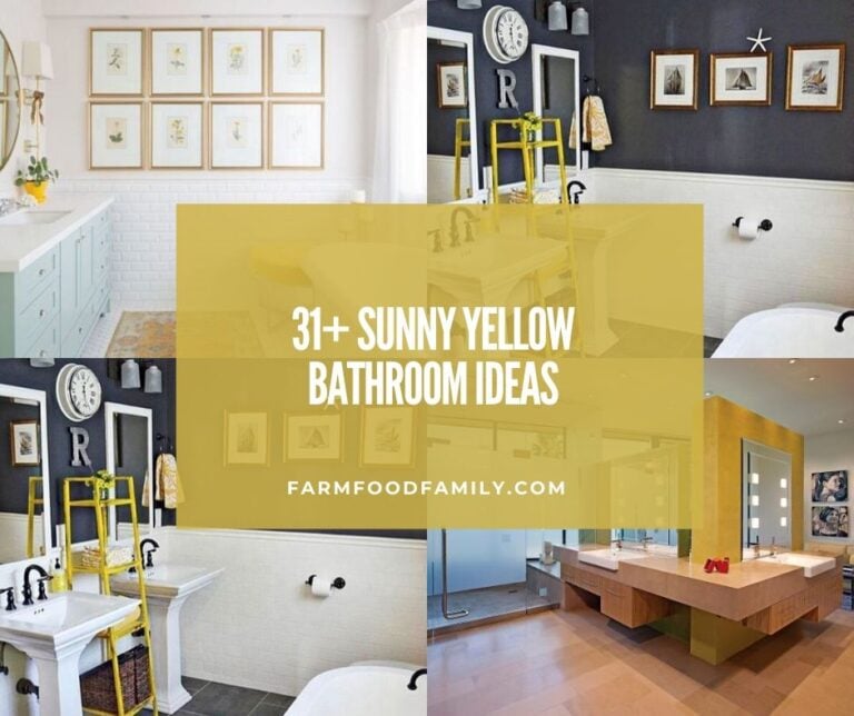 31 Sunny Yellow Ideas For Bathroom Decoration