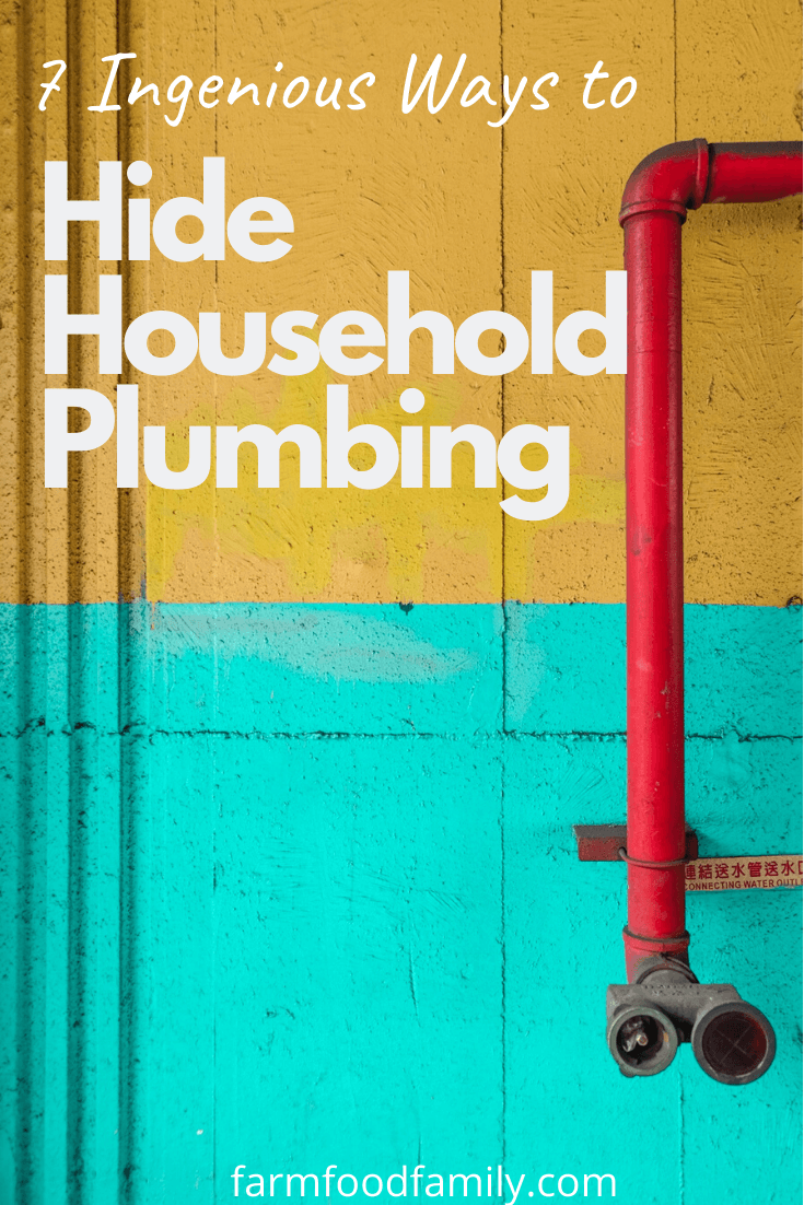 ways to hide pipe plumbing
