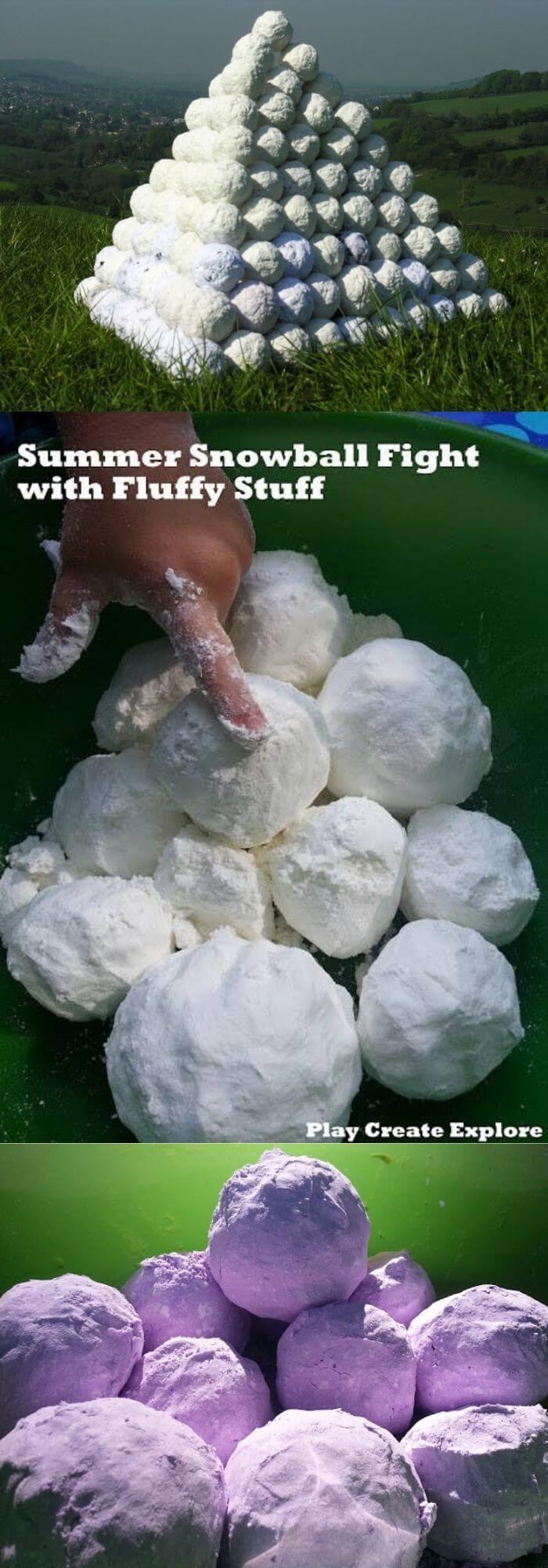 Make this fluffy stuff so every kid can experience a snowball fight this winter