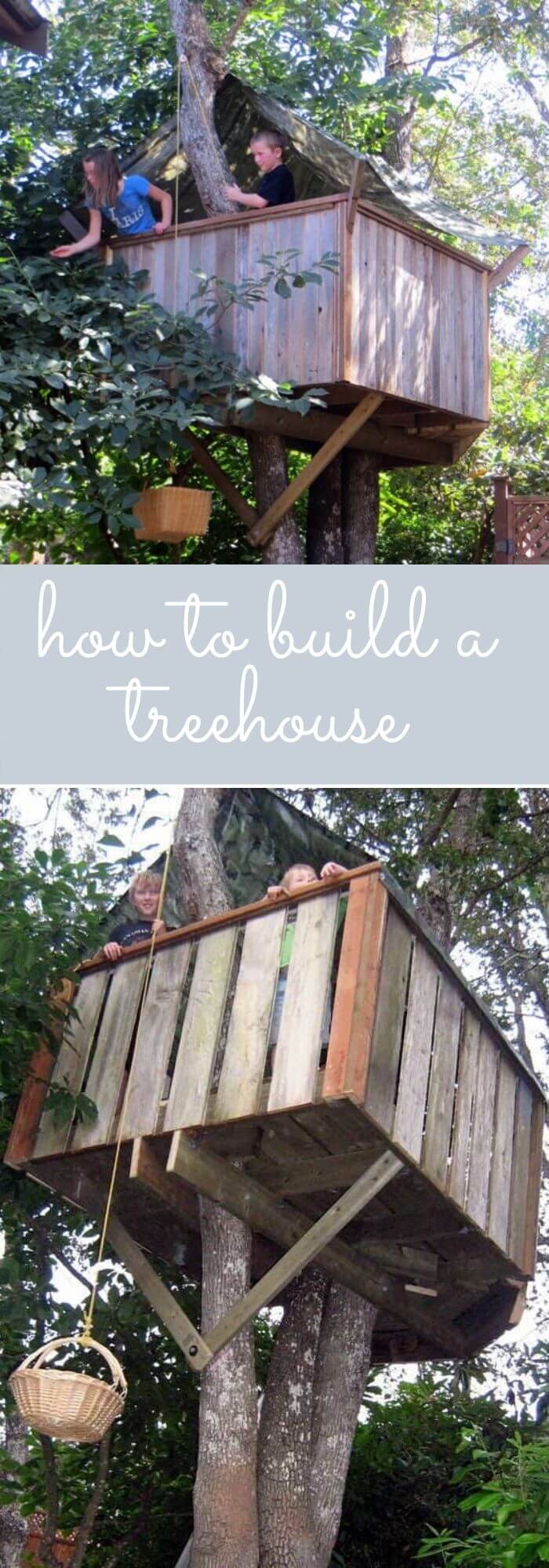 Build a treehouse for your kids
