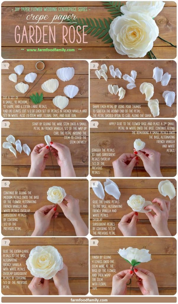 3 Clever DIY Paper Flower Ideas and Projects With Tutorials 1