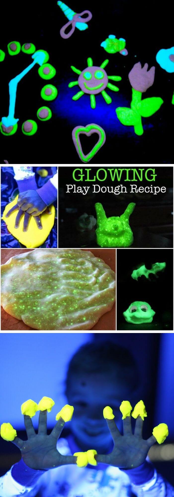 Surprise your kids with shinny playdough 