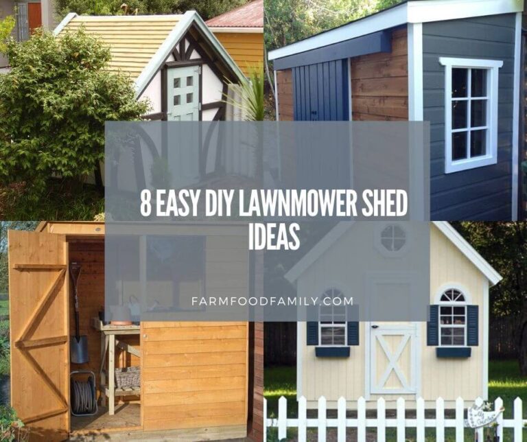 8 Easy DIY Lawnmower Shed Ideas
