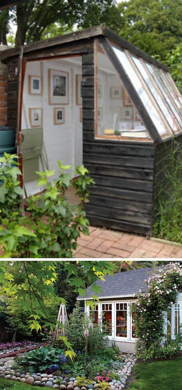 Customize your garden into a charming artist’s shed