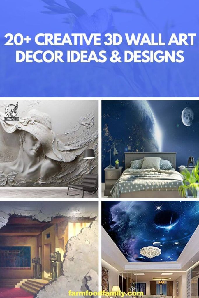 Creative 3D Wall Art Decor Ideas Designs