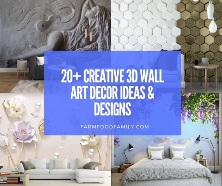 20+ Creative 3D Wall Art Decor Ideas & Designs