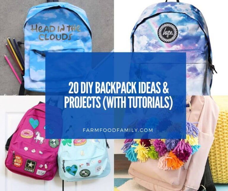 20 DIY Backpack Ideas & Projects (With Tutorials)