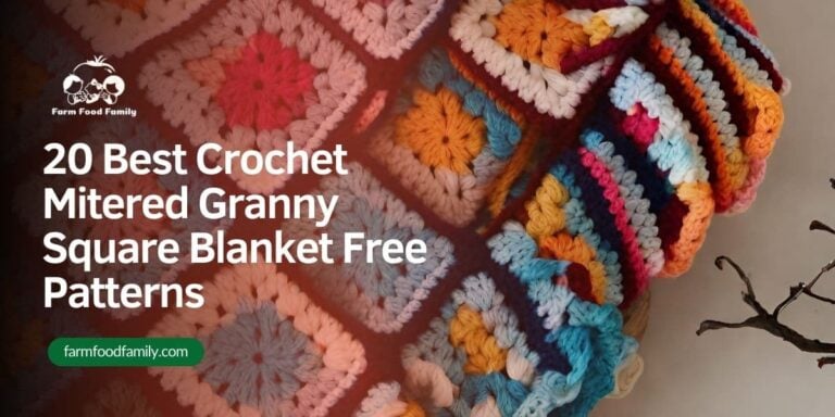 20 Best Crochet Mitered Granny Square Blanket Free Patterns for 2026