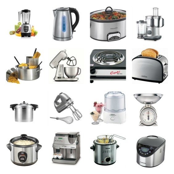 small kitchen appliances and equipment
