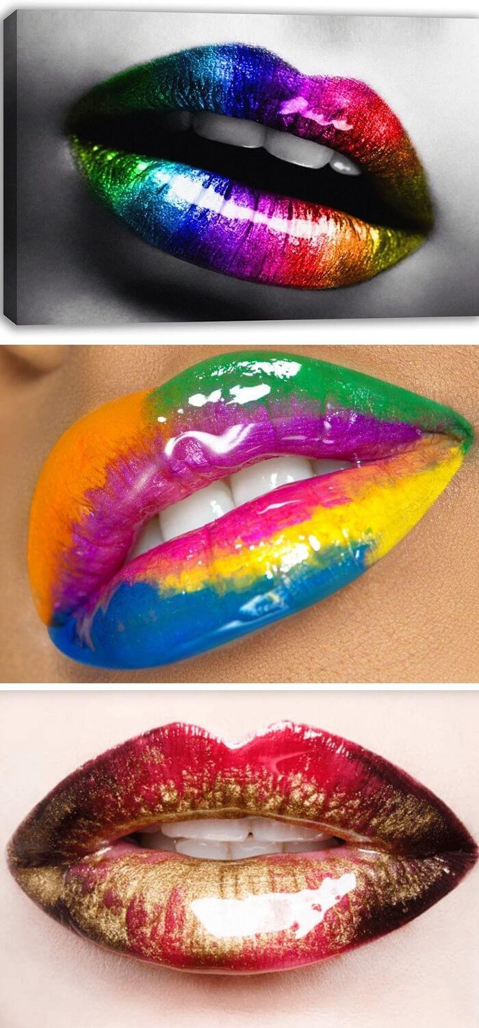 11 Creative Lipstick Tutorials and Lip Art Ideas