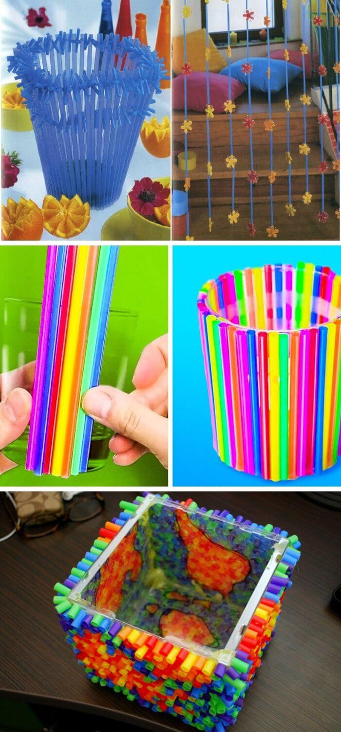16 Awesome Recycled Plastic Straw Ideas Projects