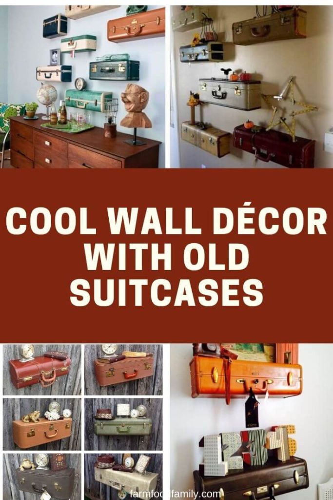 2 DIY Decorating Ideas With Repurposed Old Suitcases