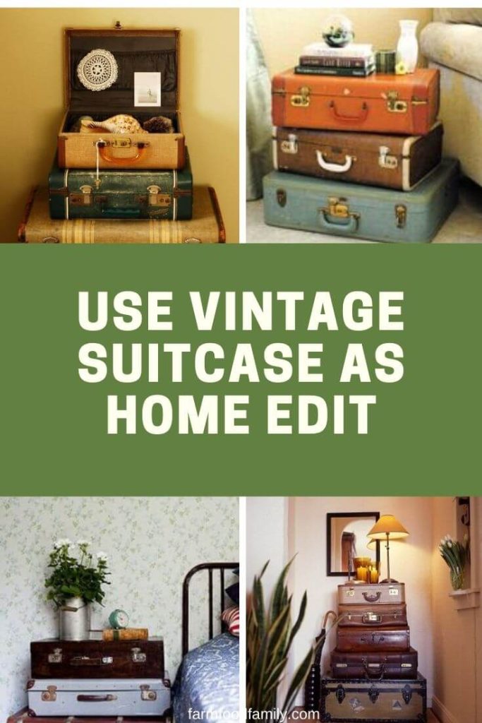 20 DIY Decorating Ideas With Repurposed Old Suitcases