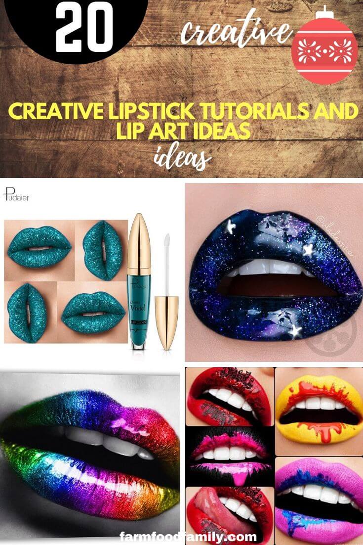 Creative Lipstick Tutorials and Lip Art Ideas