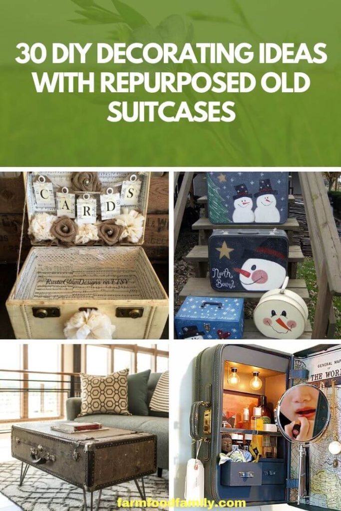 DIY Decorating Ideas With Repurposed Old Suitcases