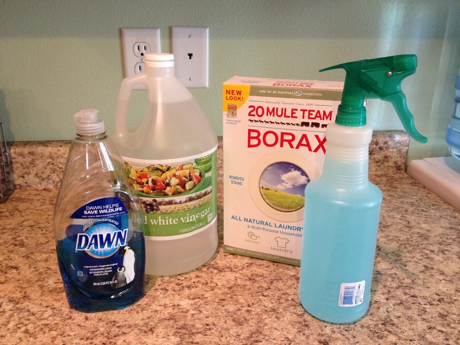 4 use salt borax vinegar