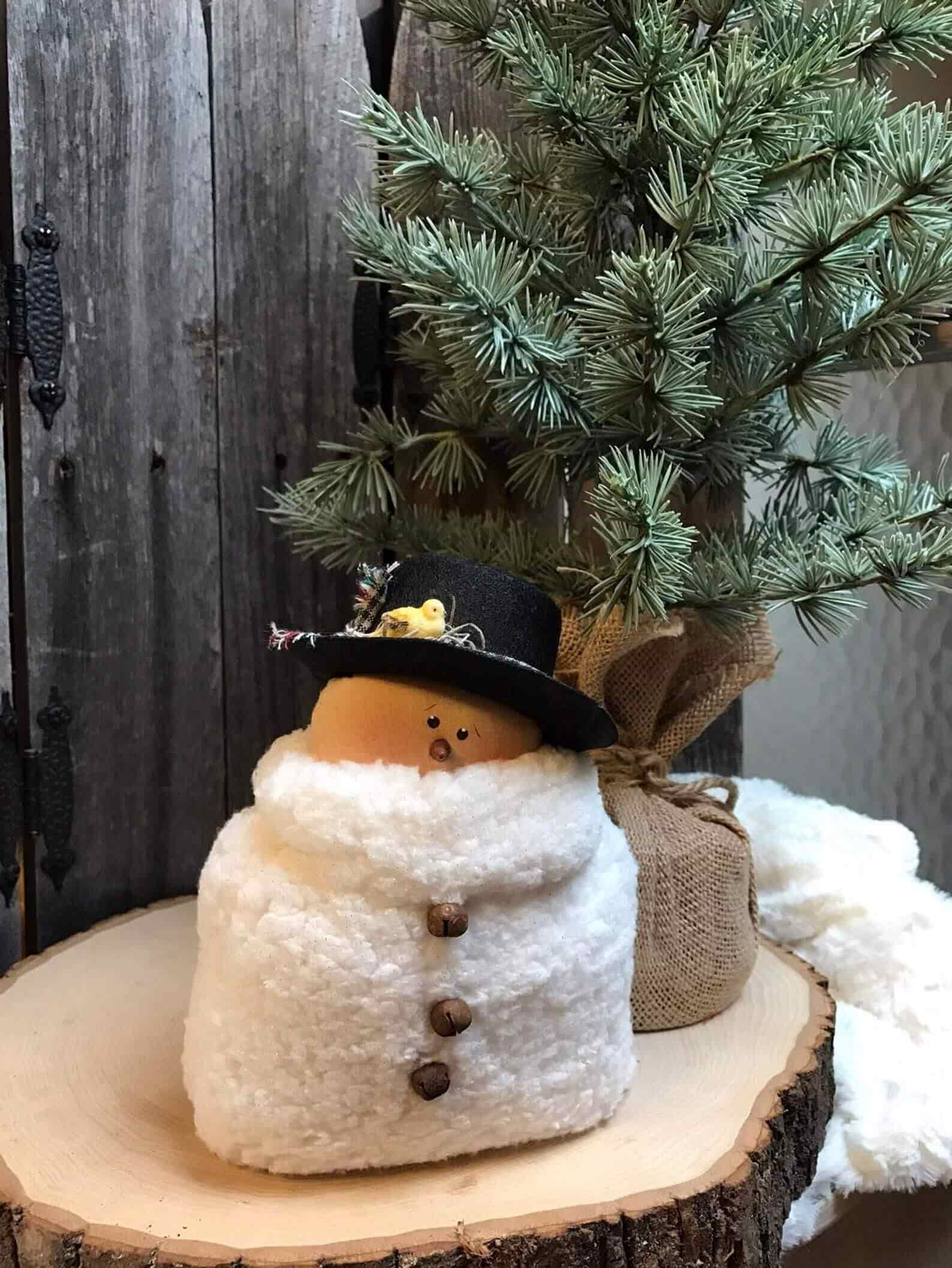 Wool Snowman