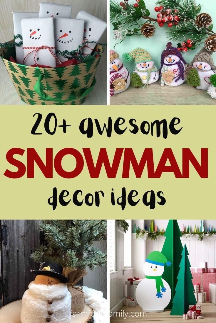 best snowman decor ideas for christmas