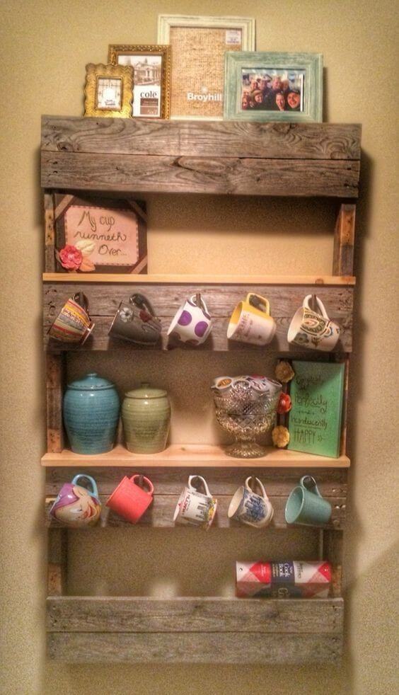 DIY Coffee Mug Holder Shelf