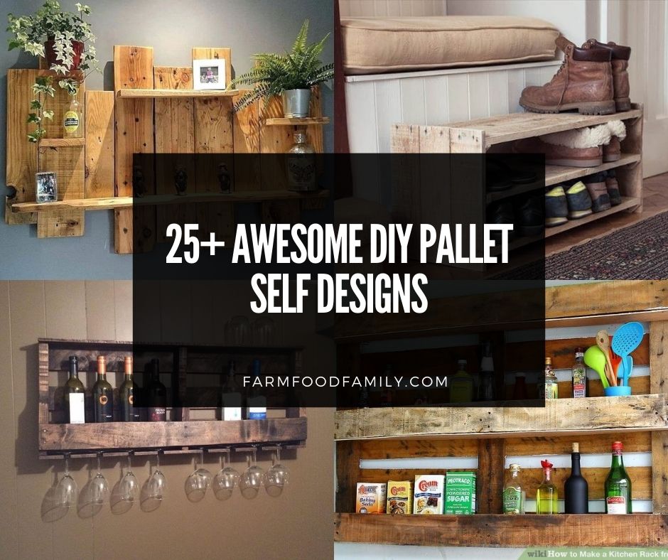 25 Creative Diy Pallet Shelf Ideas And, How To Make Pallet Shelves