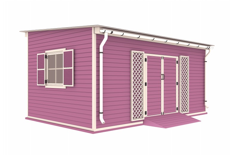 12×18 Garden shed plan