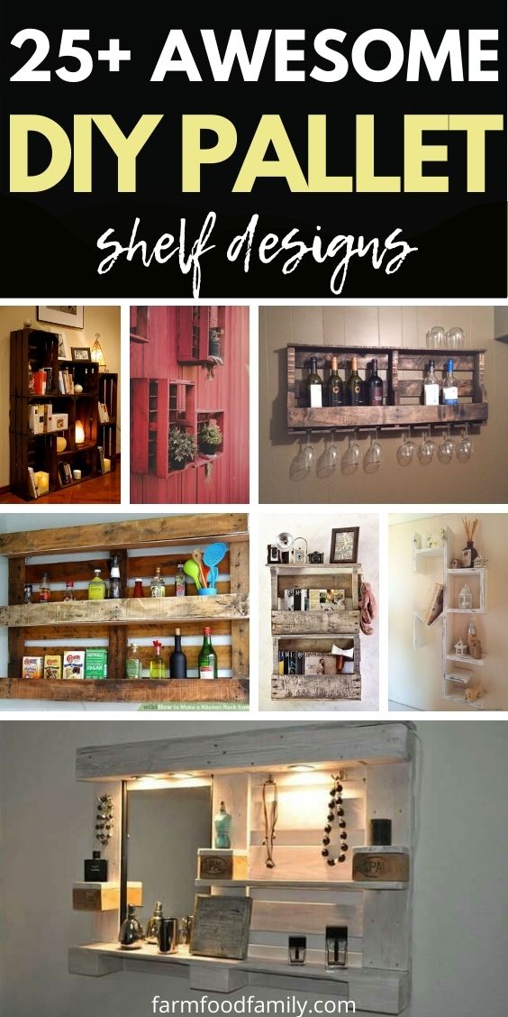 25 Creative Diy Pallet Shelf Ideas And, How To Make Shelves Out Of A Pallet