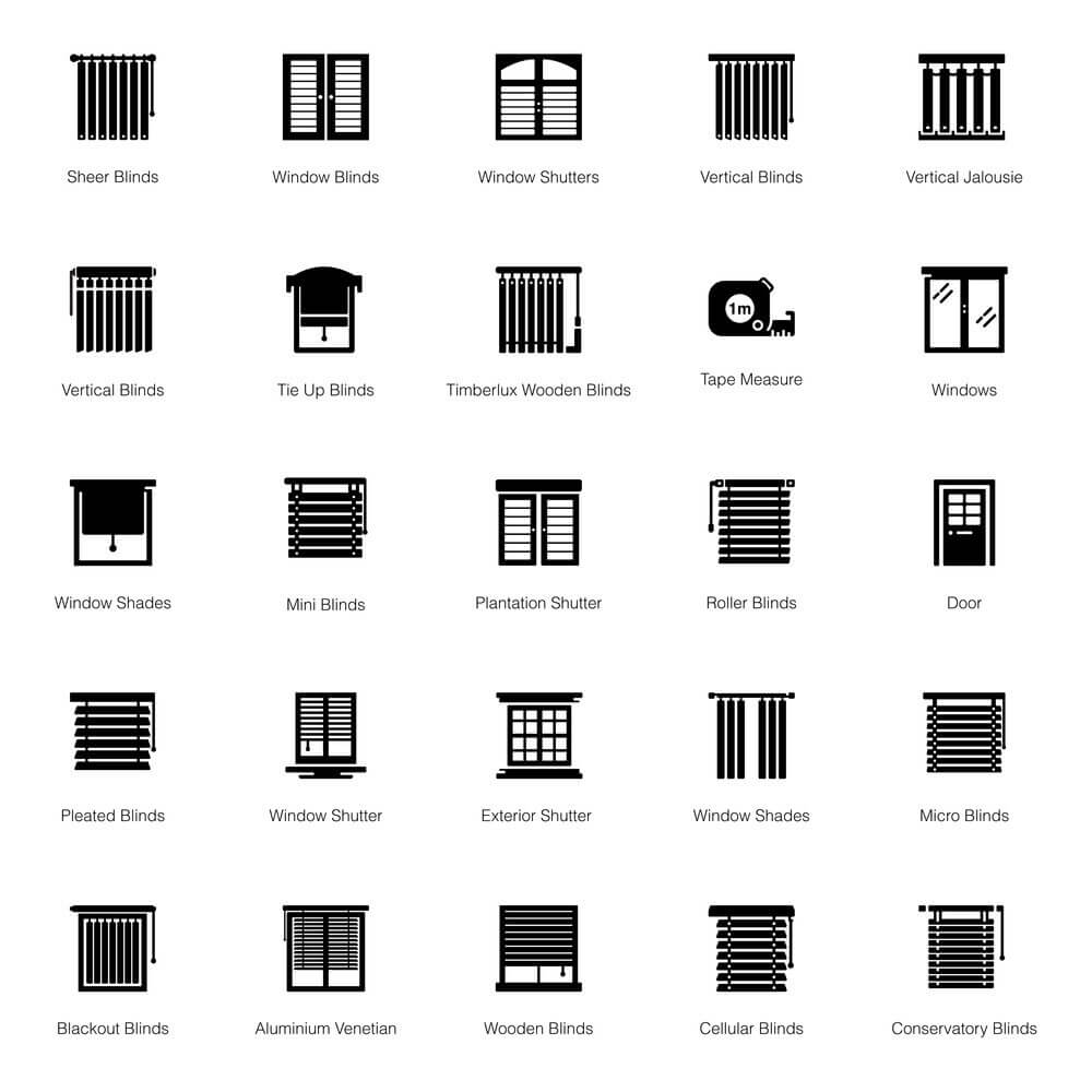 Types of window blinds