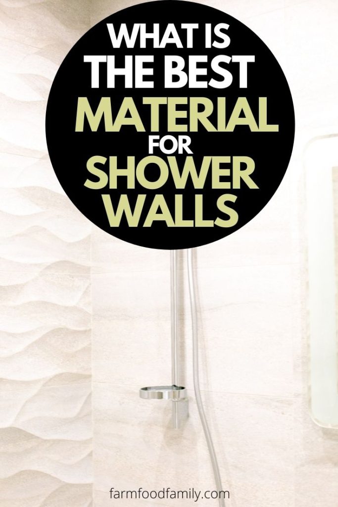 types of shower wall materials with pictures